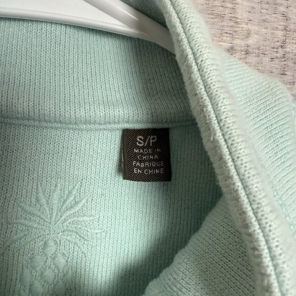 Tommy Bahama Sweater Womens Small 1/4 Zip Long Sleeve Pullover Ladies Mint - Picture 5 of 10